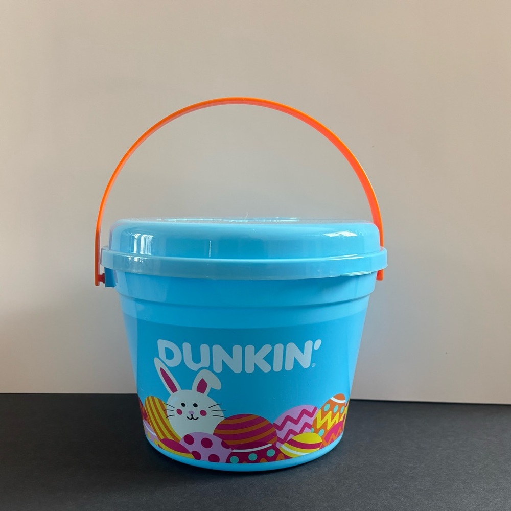 Dunkin' Spring 2025 Easter Munchkin Bucket with Orange Handle